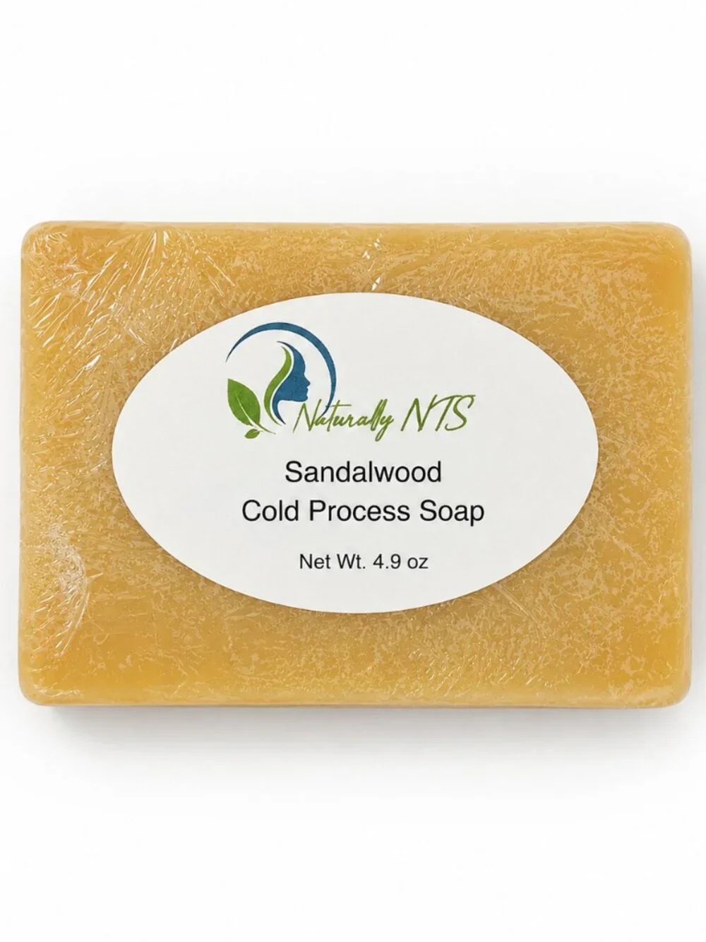 Naturally NTS Sandalwood Cold Process Soap – 4.9 oz – Golden Beige